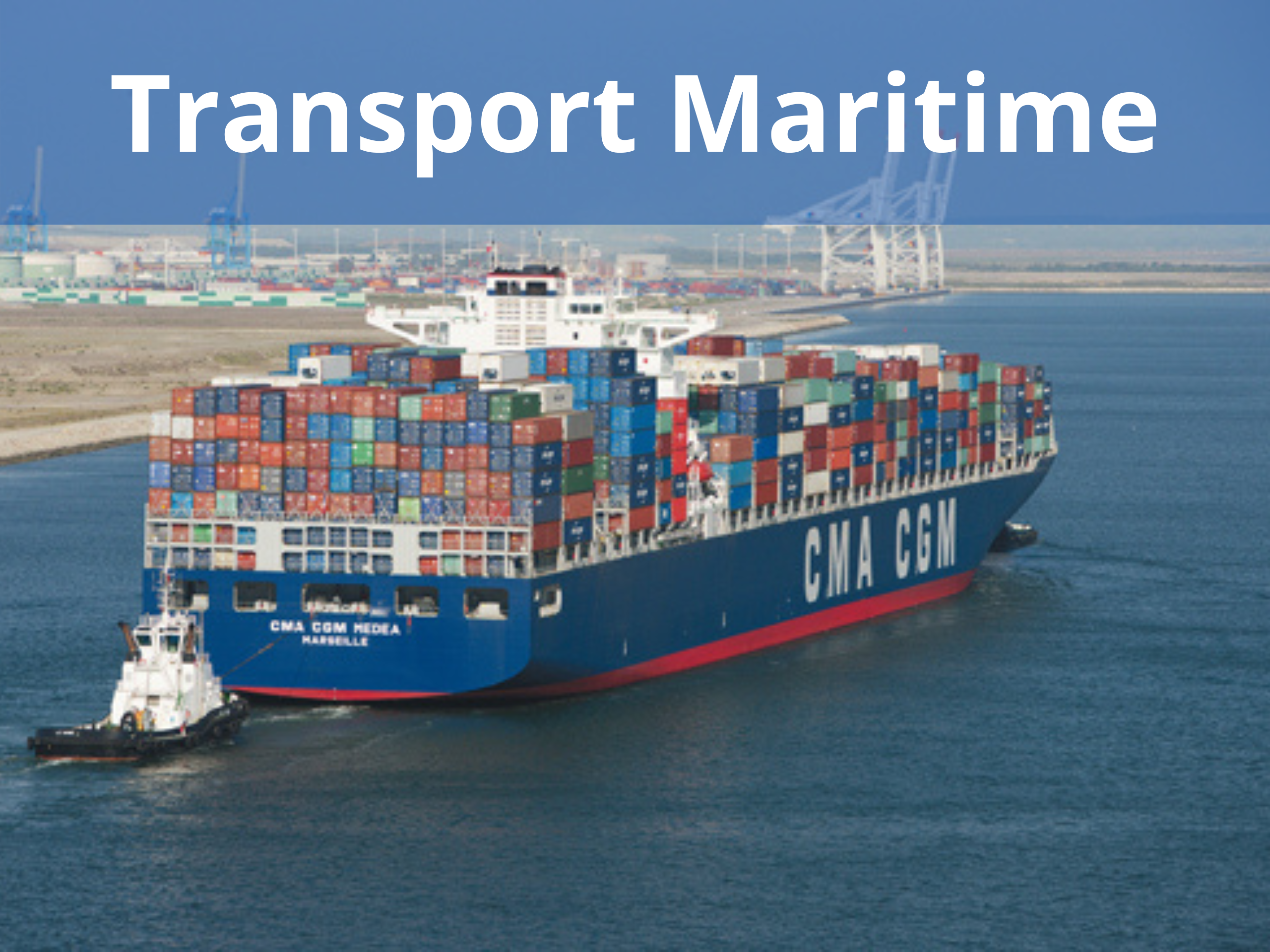 transport international maritime en groupage france maroc